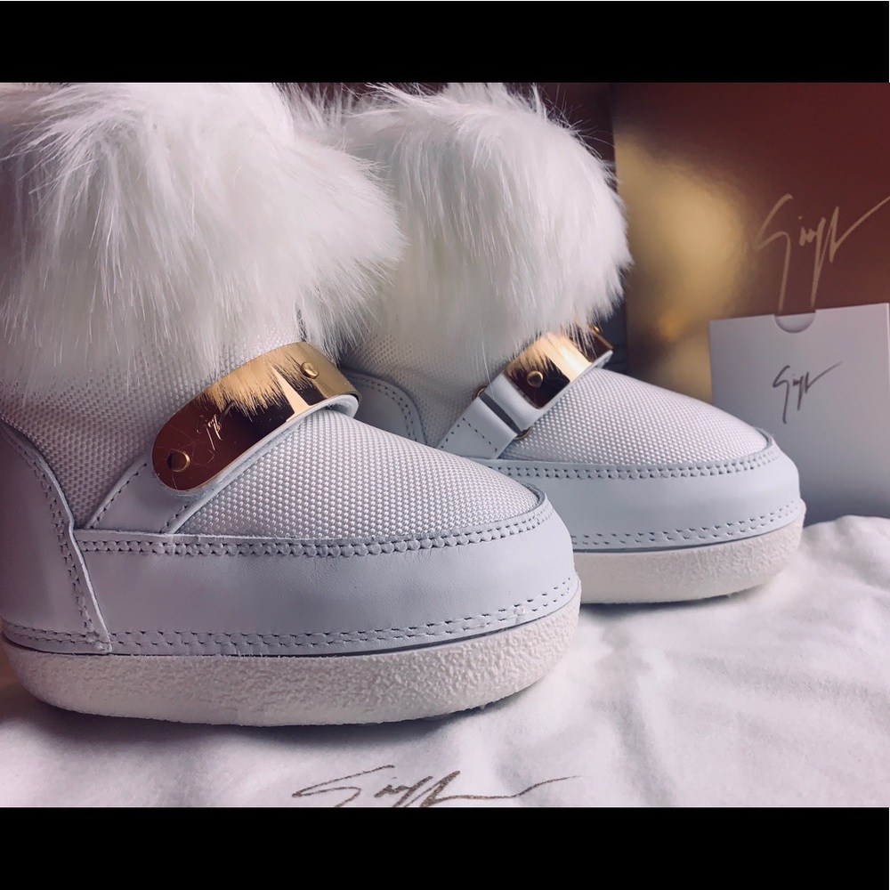 SALE! giuseppe zanotti❄️NEW❄️white snow & ski boot - Picture 6 of 8